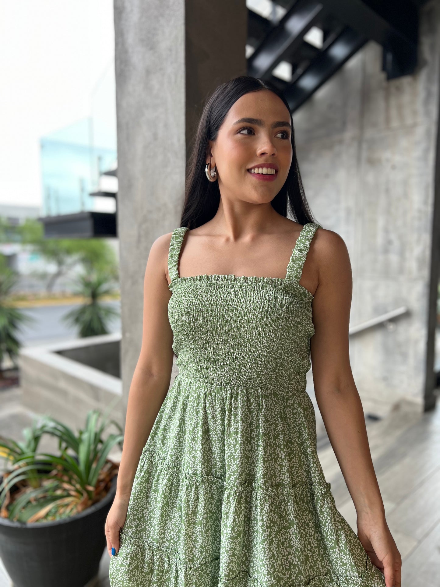 VESTIDO RESORTE FLORES