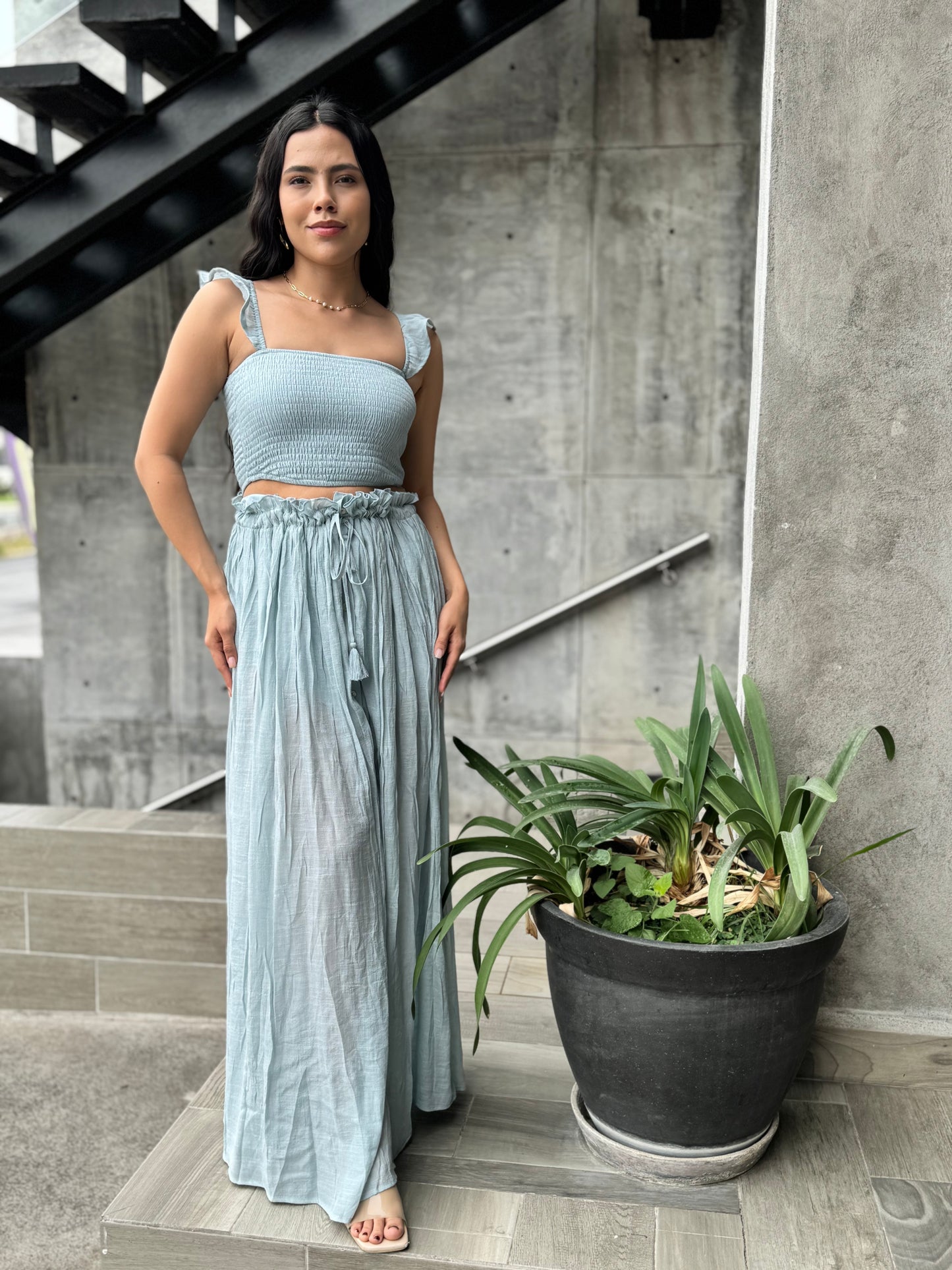 SET FALDA Y TOP MENTA