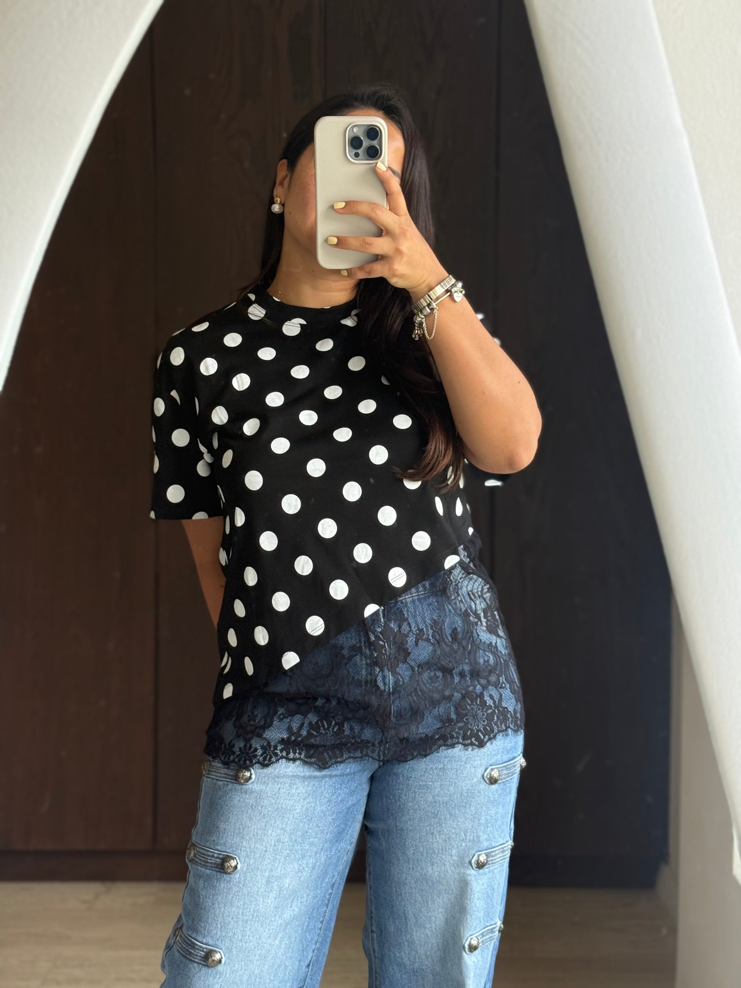 PLAYERA LUNARES ASIMETRICO