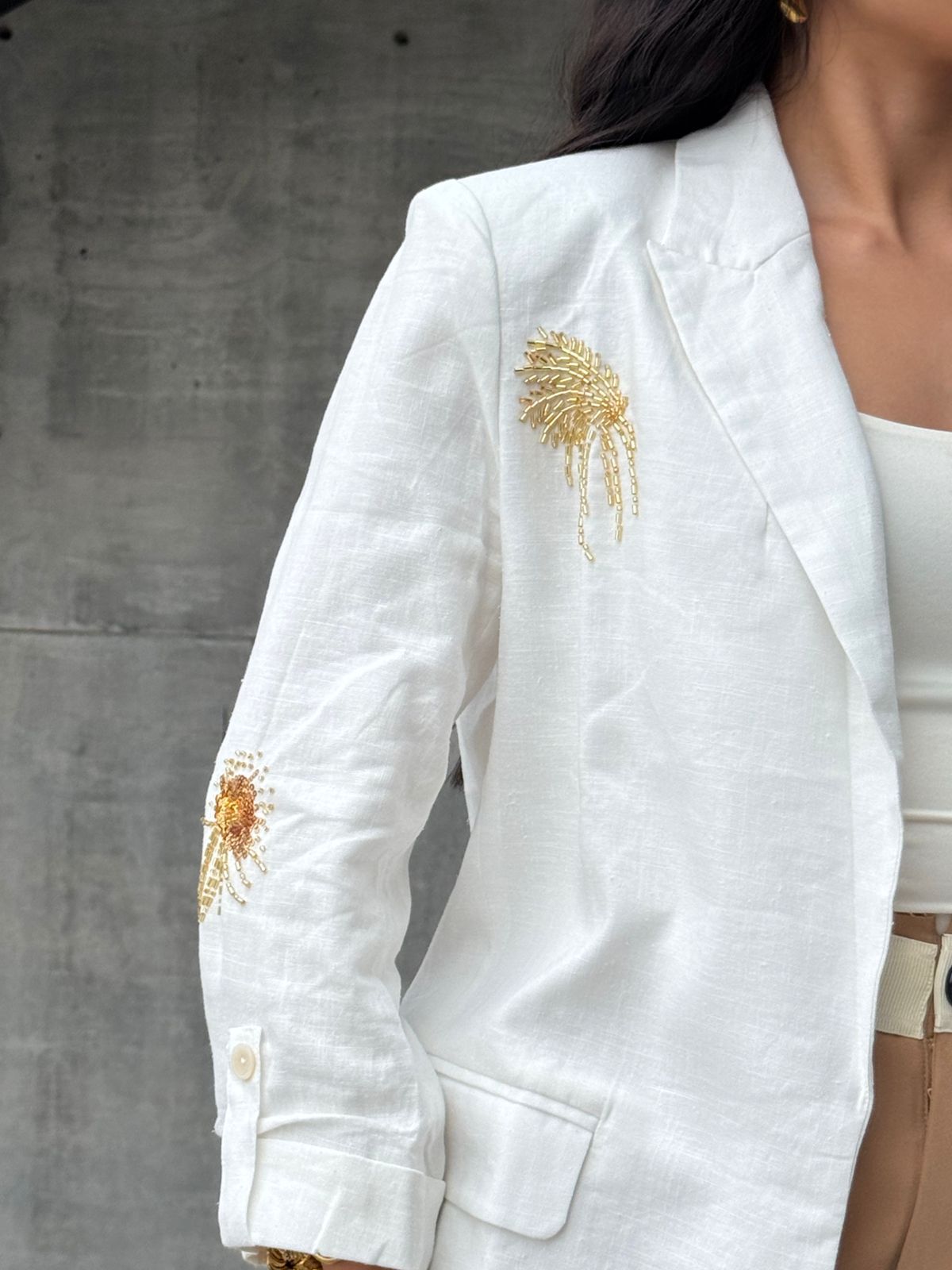 BLAZER FLOR BRILLOS