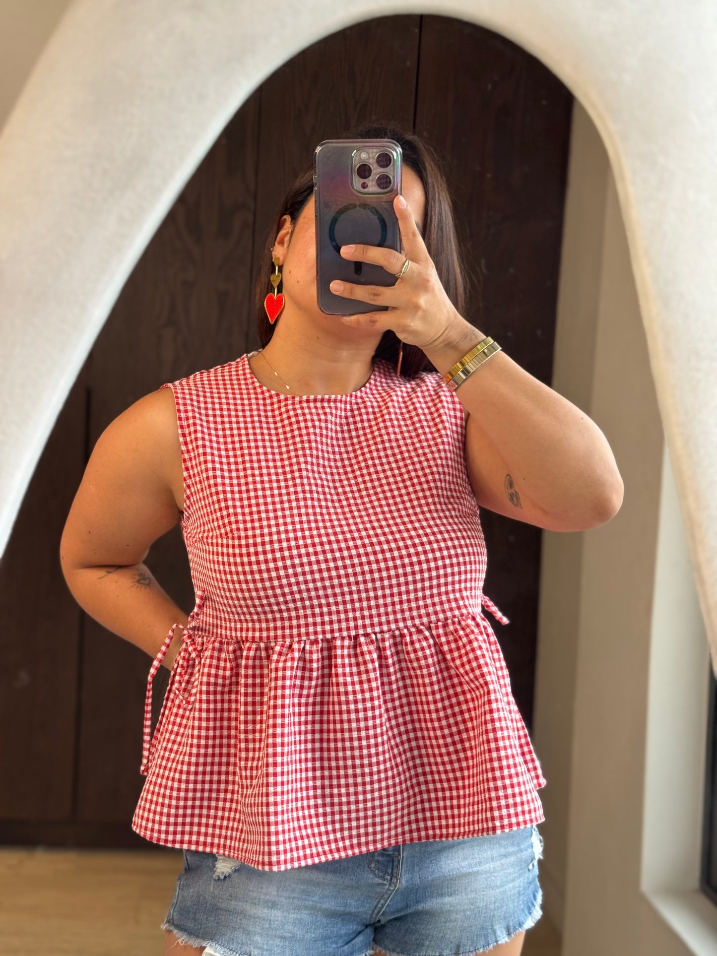 BLUSA SISA CUADROS