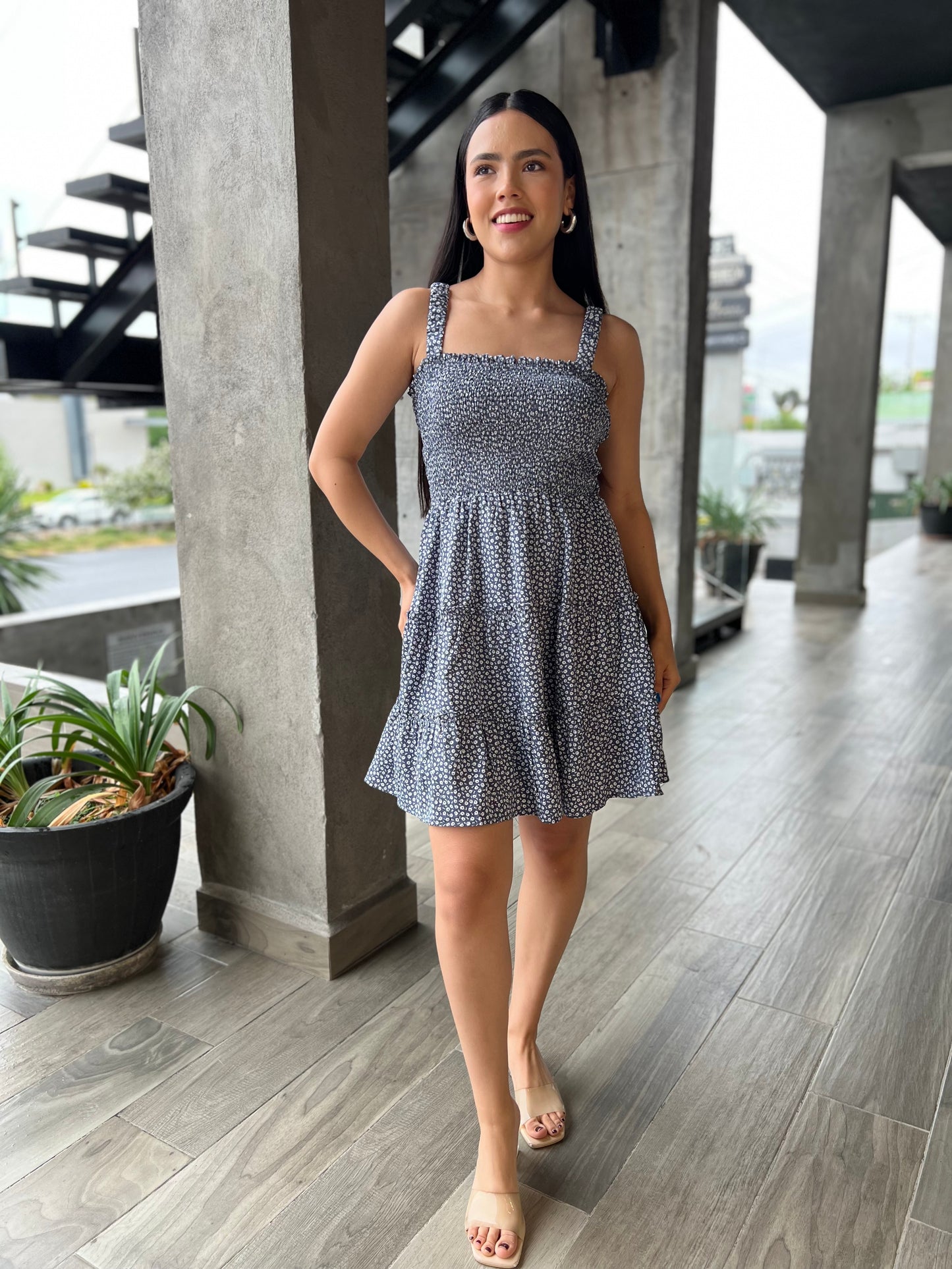 VESTIDO RESORTE FLORES