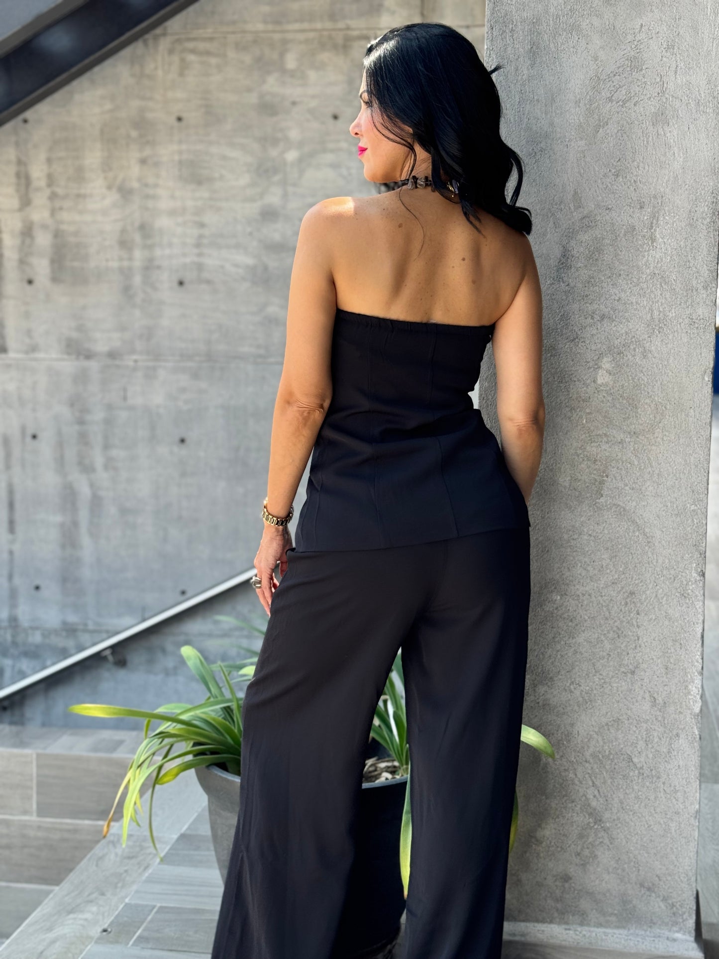 SET STRAPLESS Y PANTALÓN FORMAL