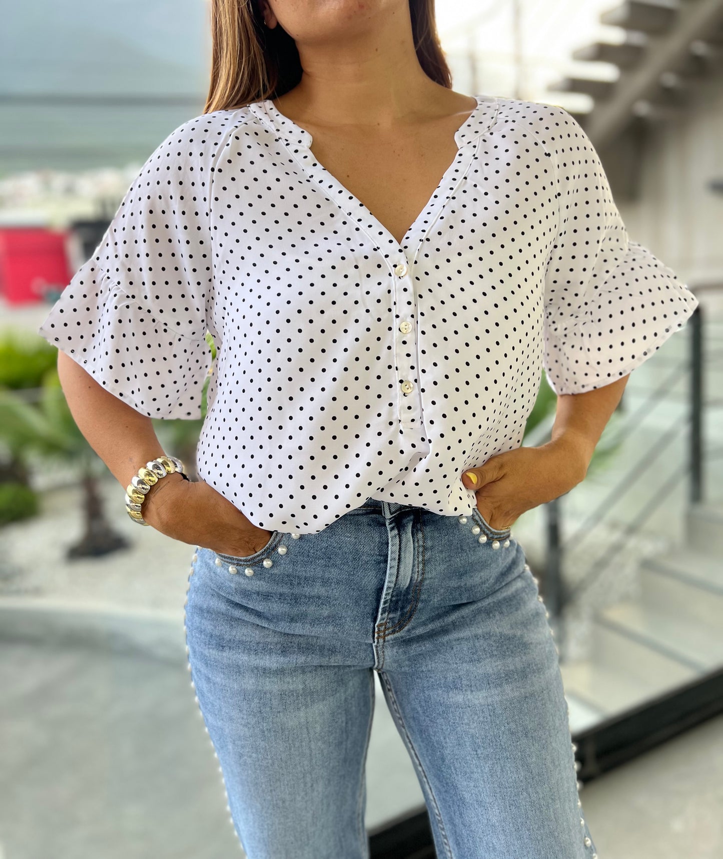 BLUSA BOLITAS