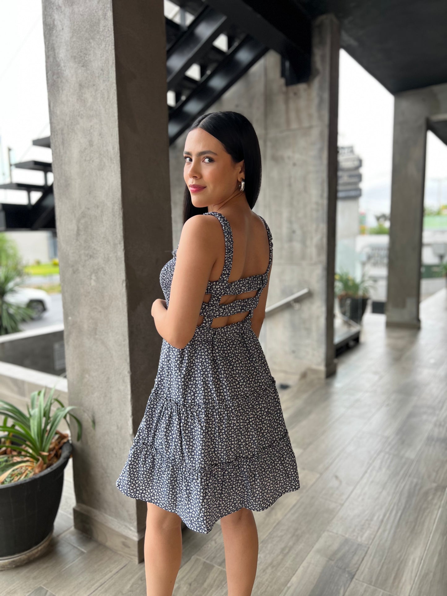VESTIDO RESORTE FLORES