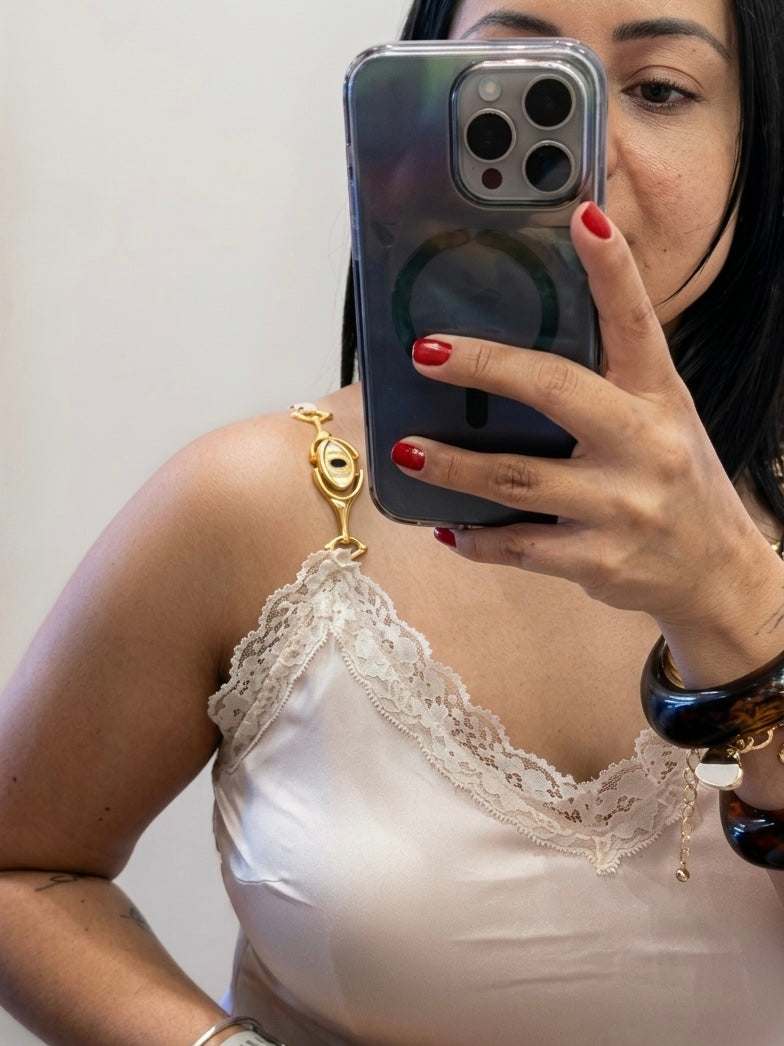 VESTIDO SEDA OJOS