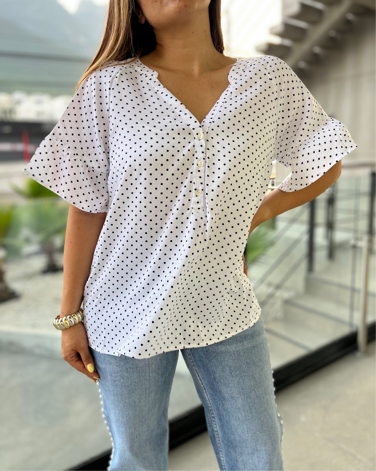 BLUSA BOLITAS