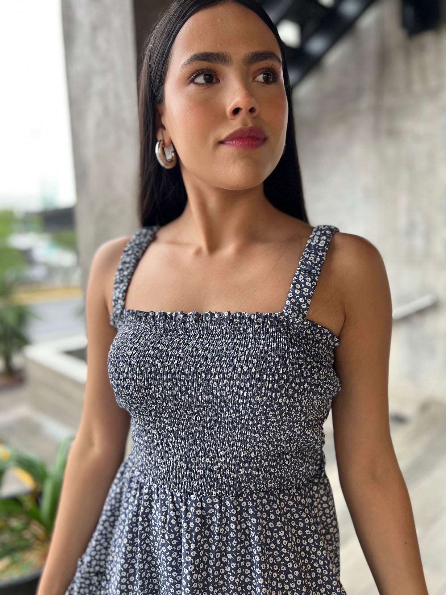 VESTIDO RESORTE FLORES