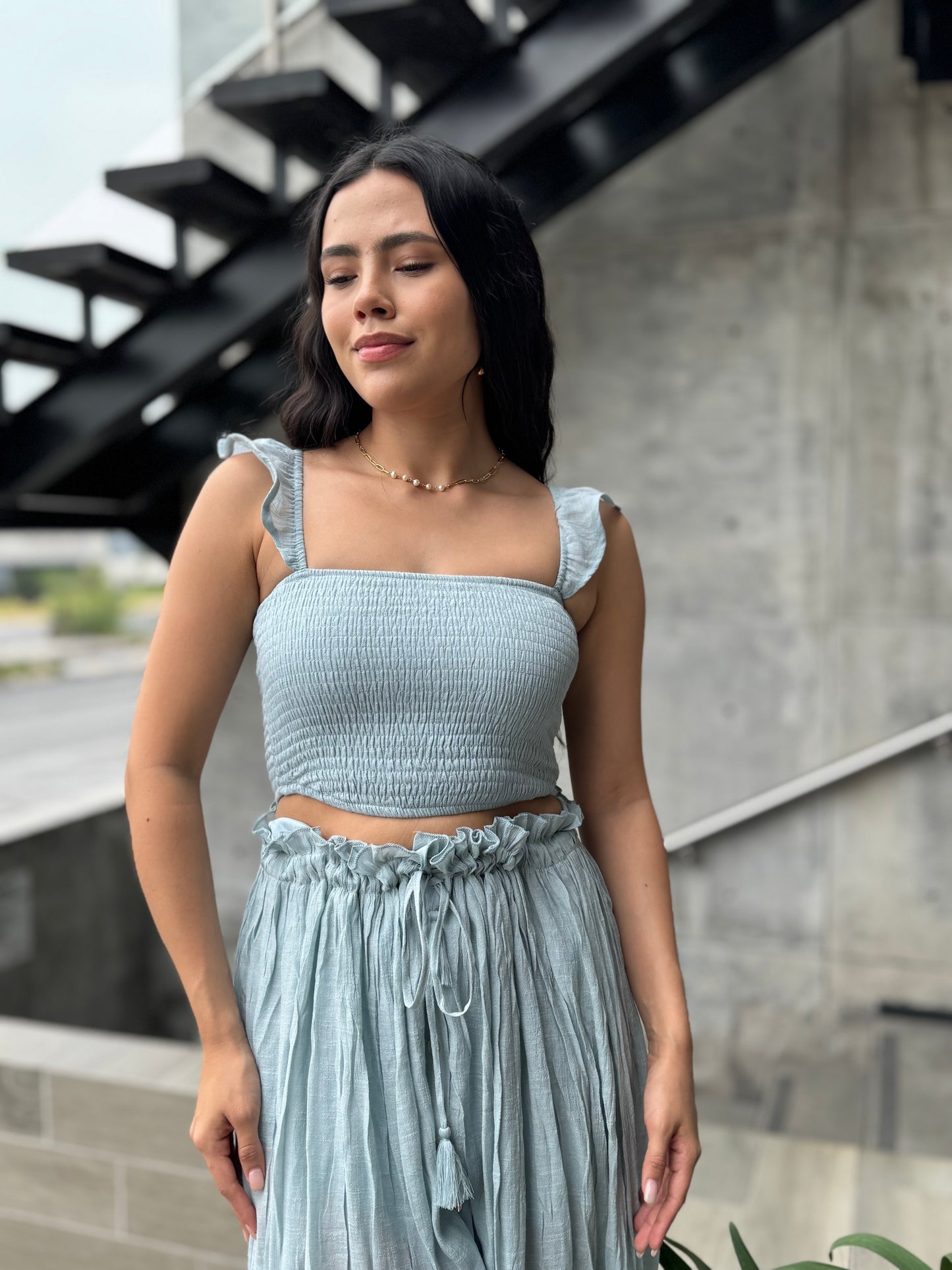 SET FALDA Y TOP MENTA