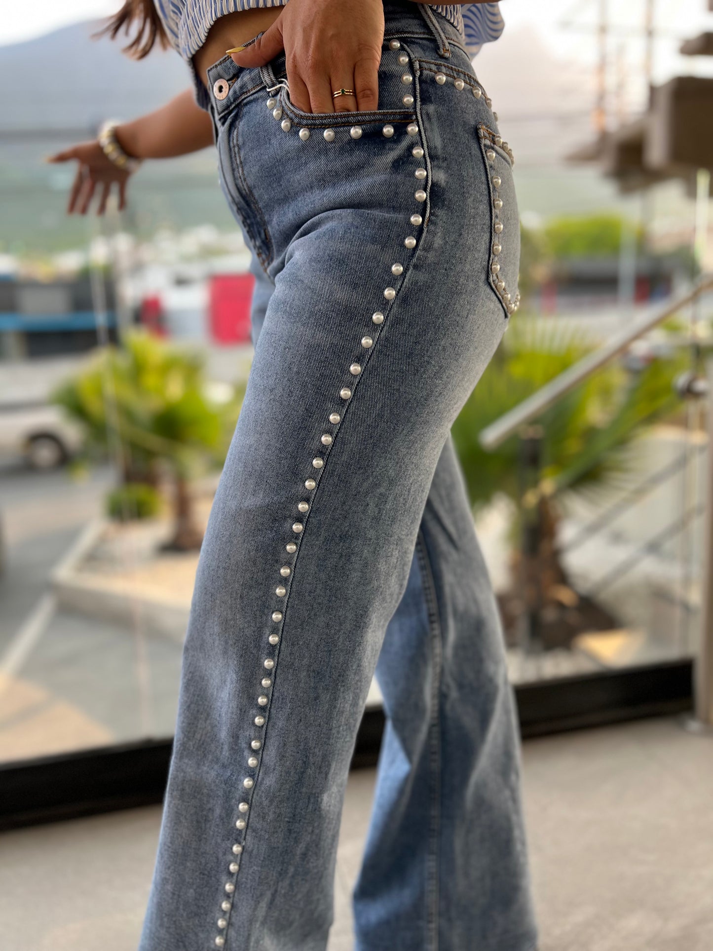 JEANS PERLAS