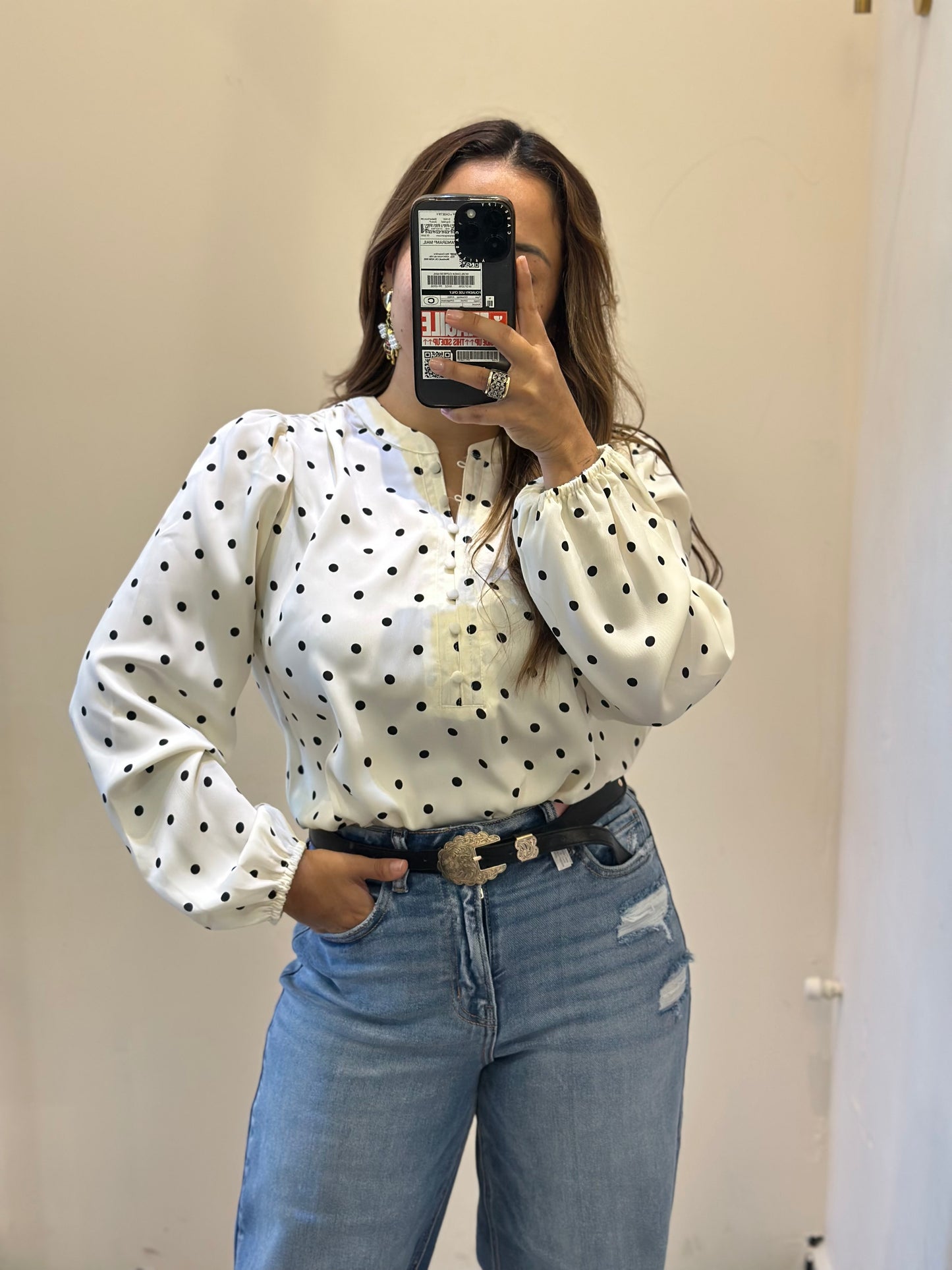 BLUSA DE LUNARES