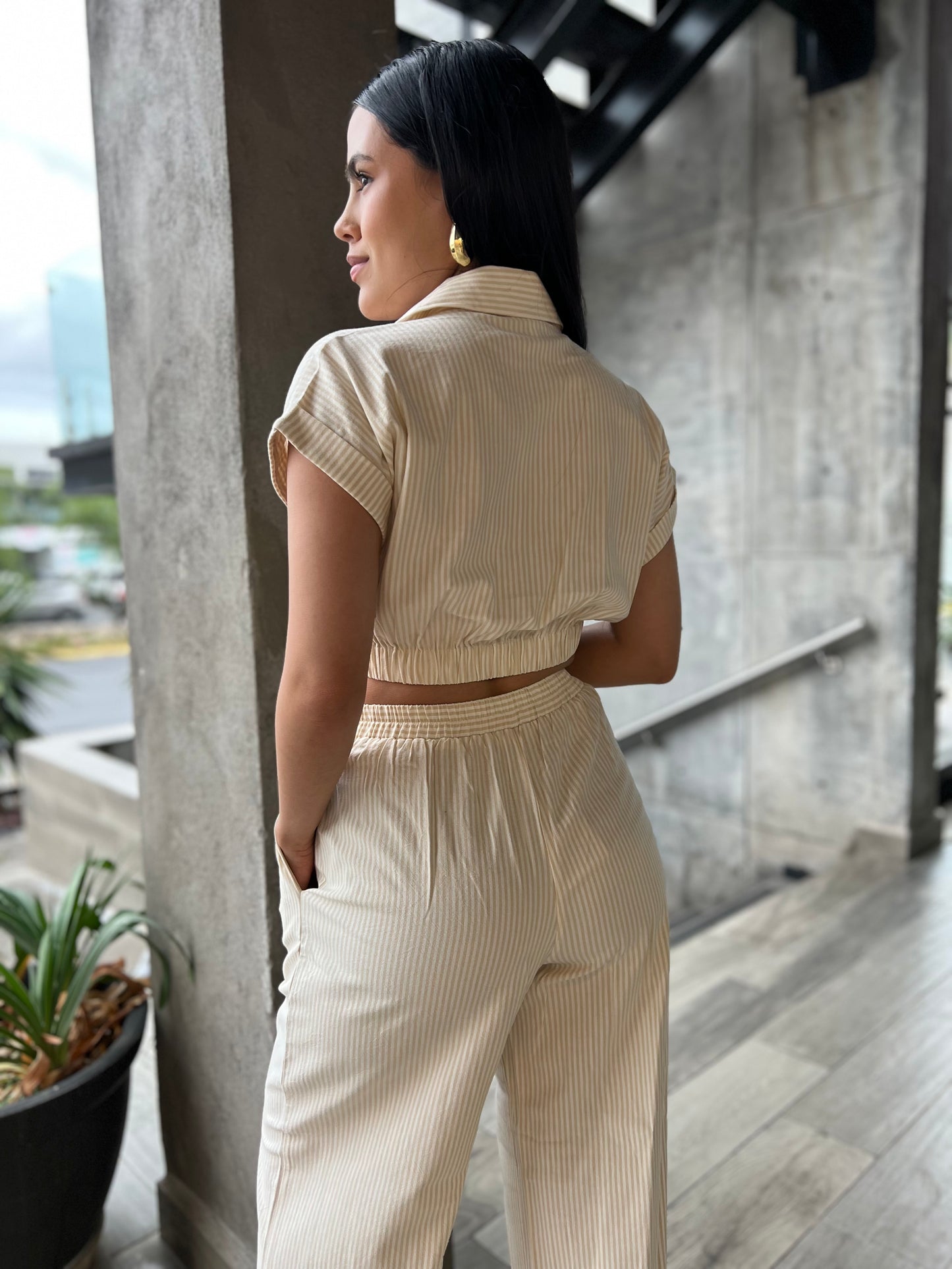 SET RAYAS BLUSA/PANTALON