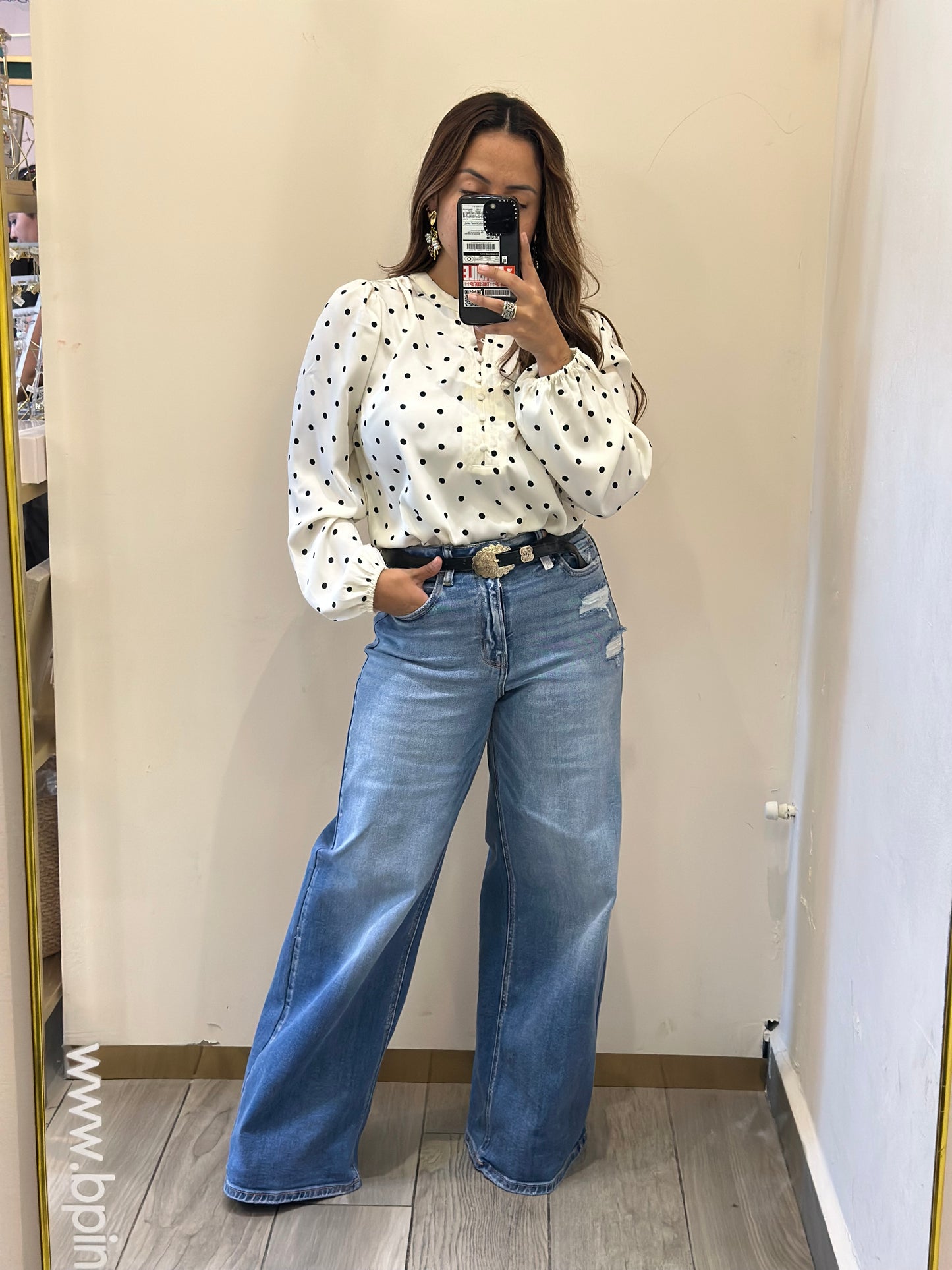 BLUSA DE LUNARES