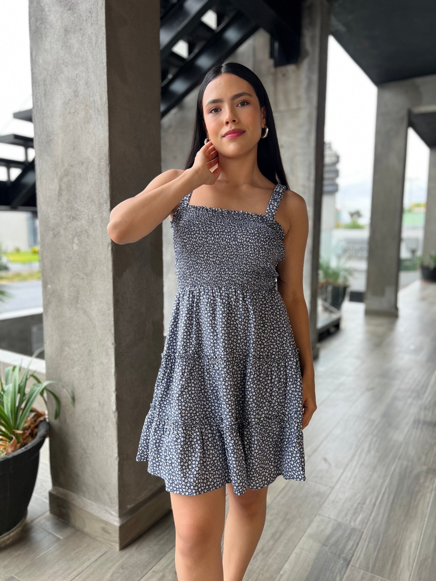 VESTIDO RESORTE FLORES