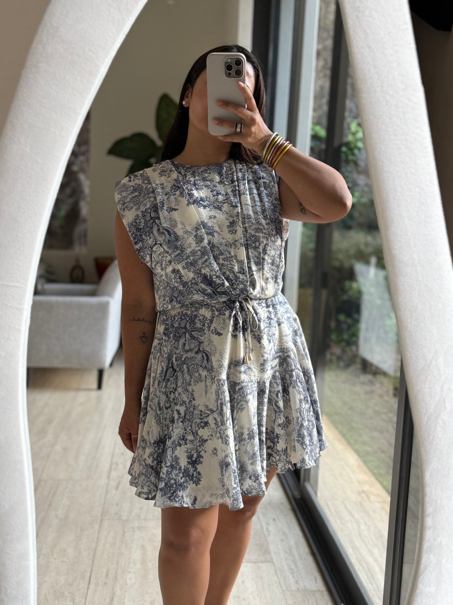 VESTIDO ÁRBOLES AZUL
