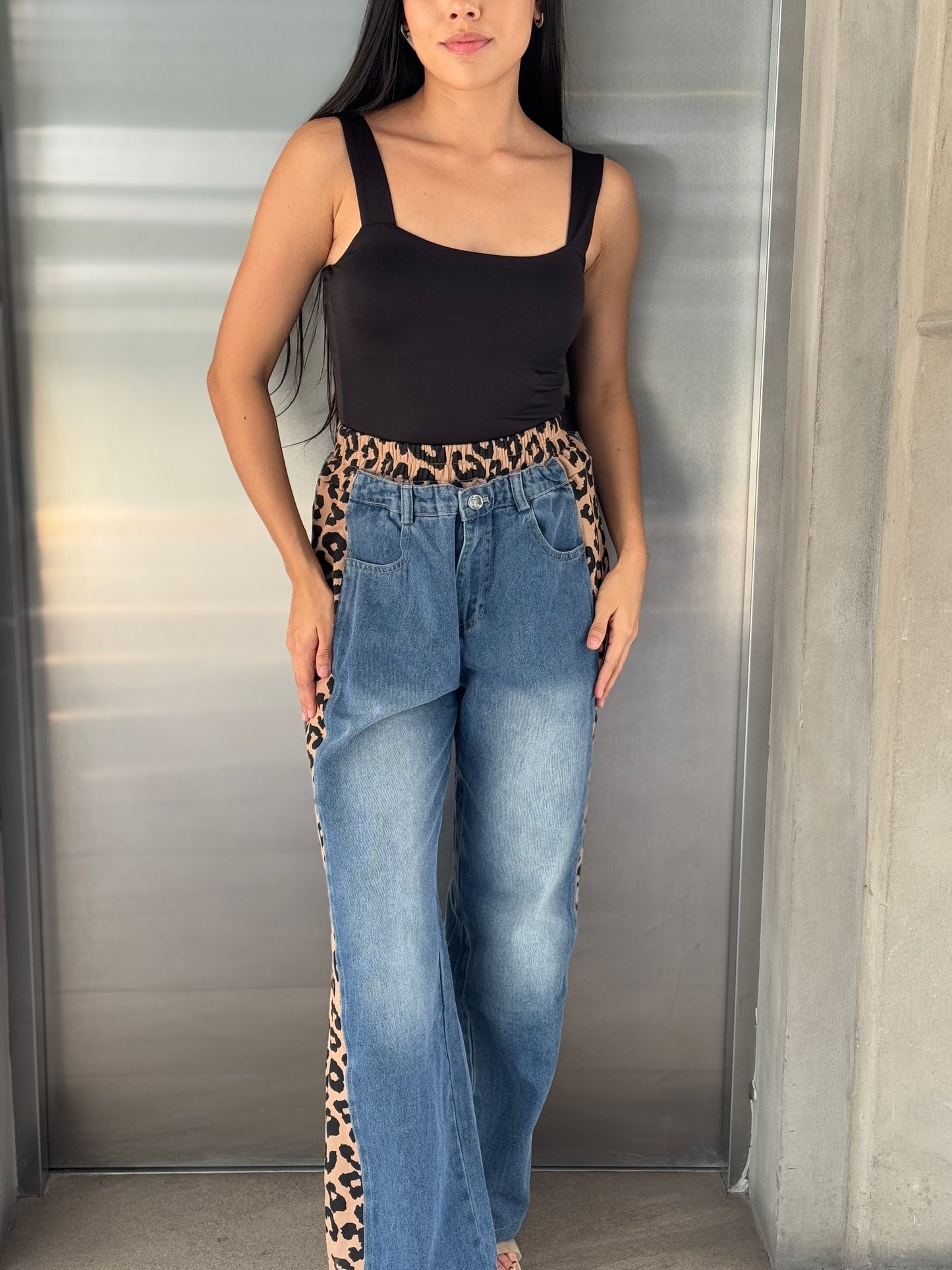 JEANS FRANJA ANIMAL PRINT