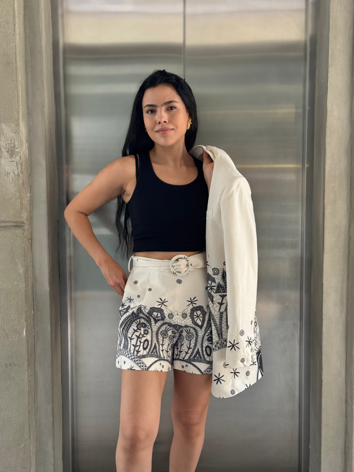 SHORT DISEÑO AZUL