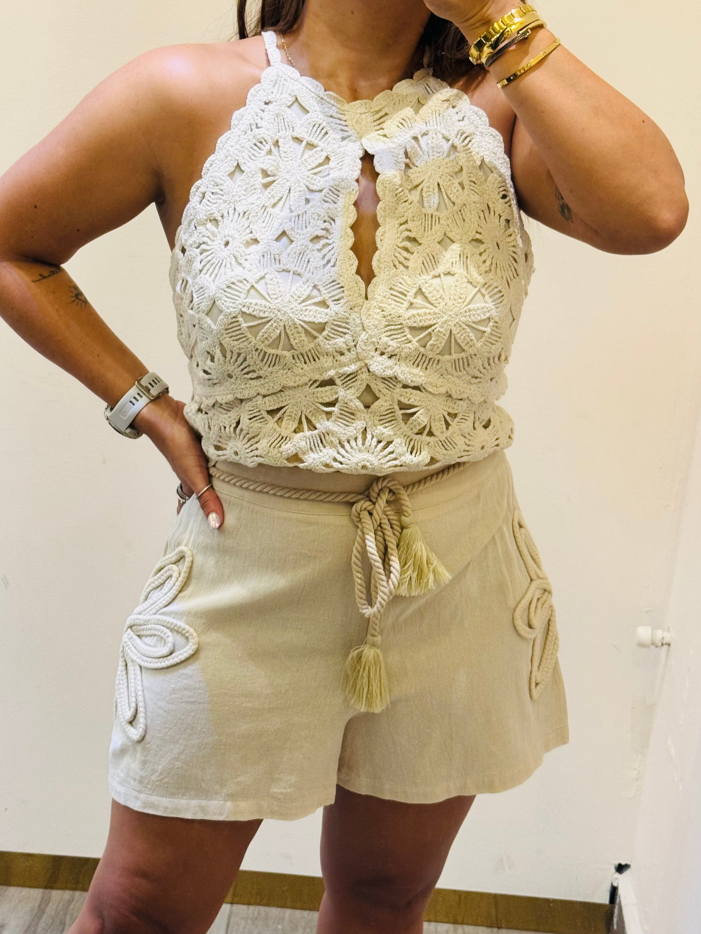 SHORT BORDADO