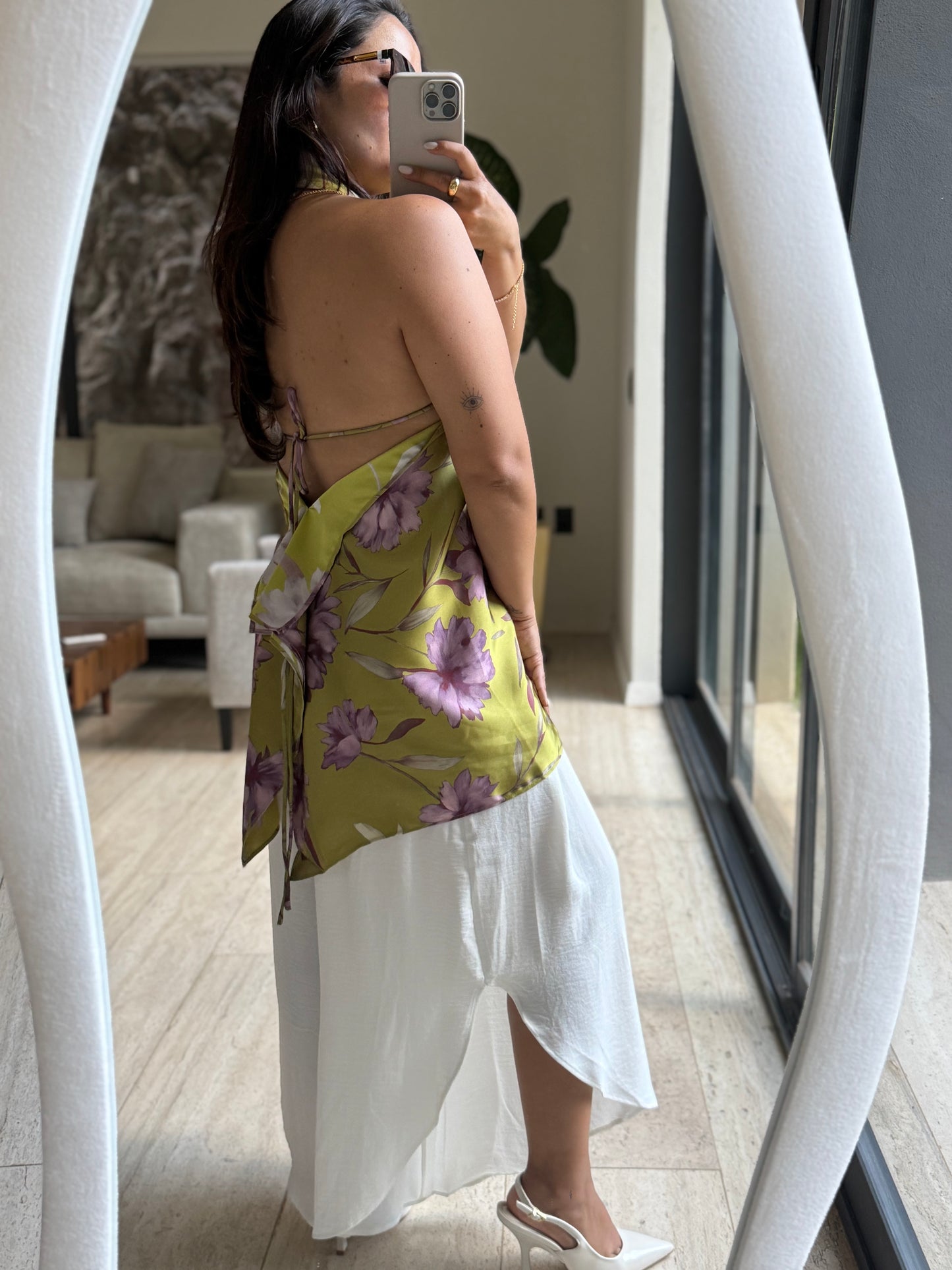 BLUSA SEDA FLORES