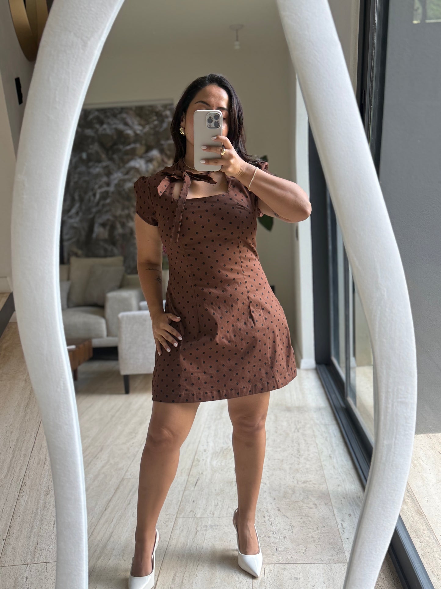 VESTIDO POLKAS CAFE