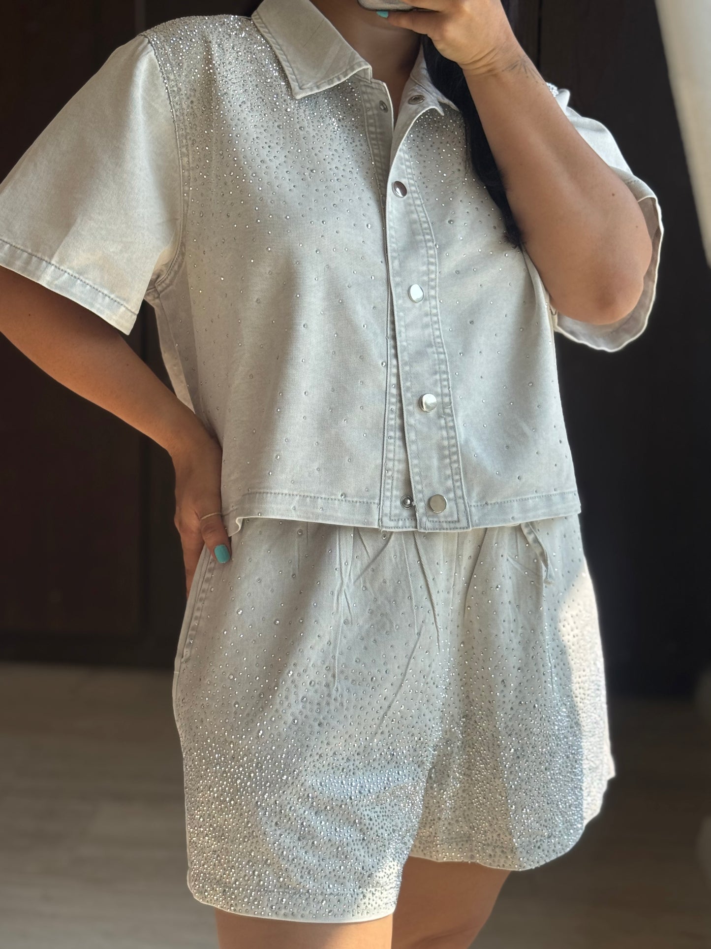 SET CAMISA/SHORT BRILLOS