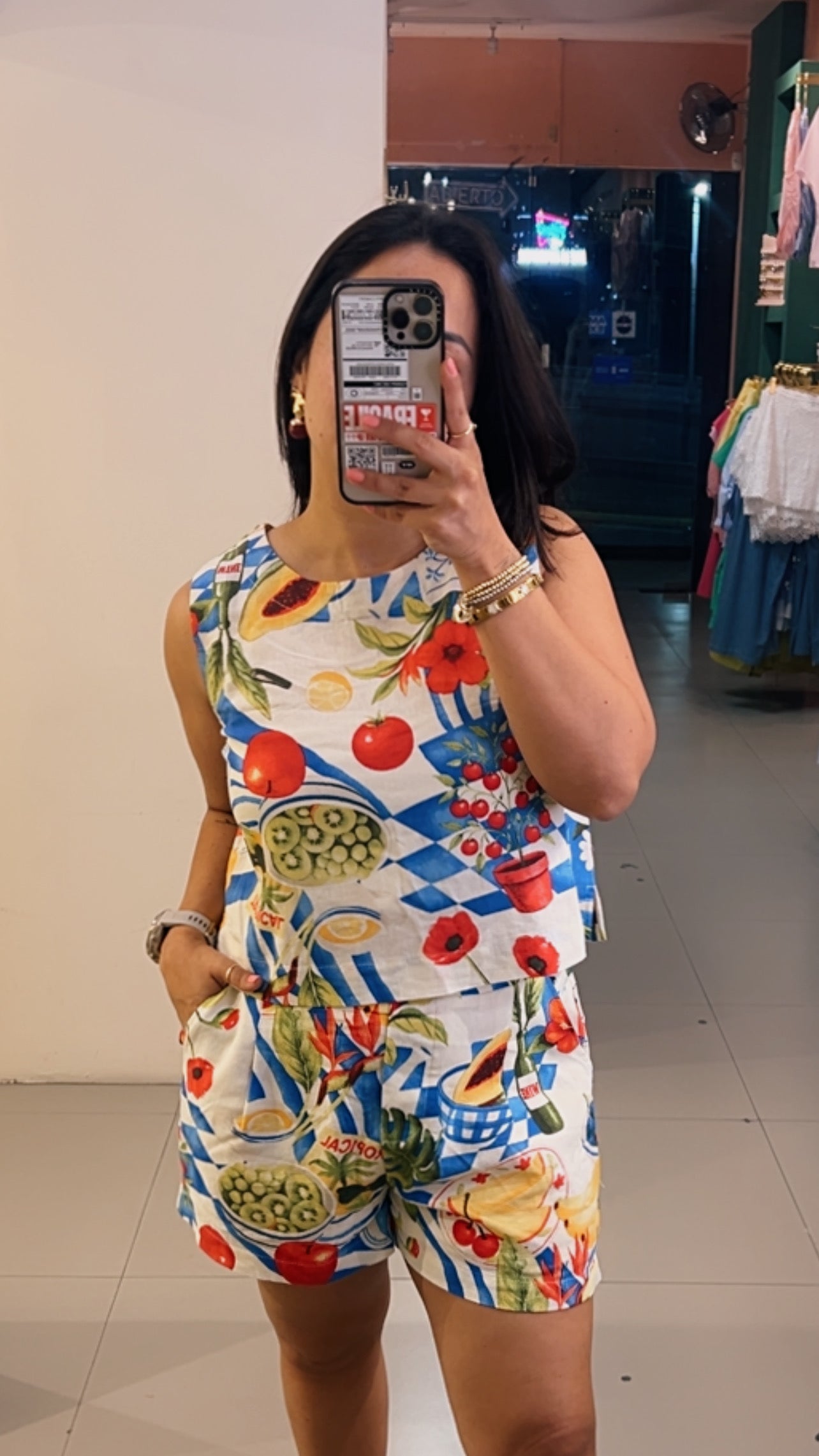 SHORT ESTAMPADO FRUTAS