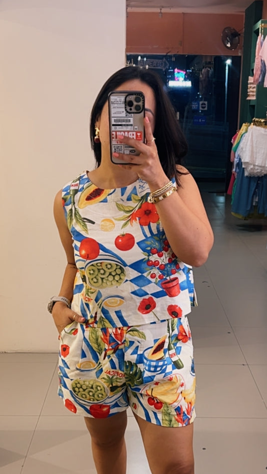 SHORT ESTAMPADO FRUTAS