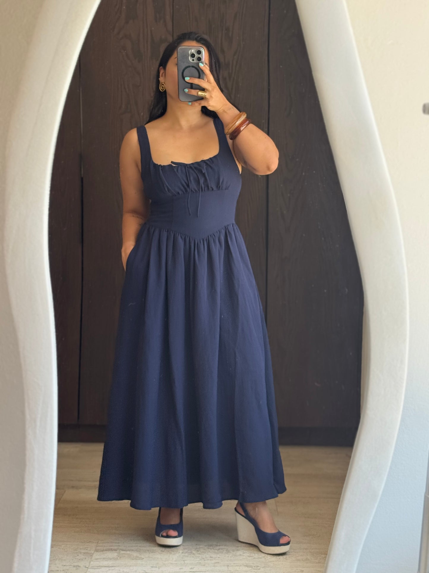 VESTIDO LARGO MIDI