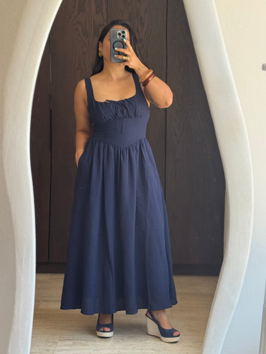 VESTIDO LARGO MIDI