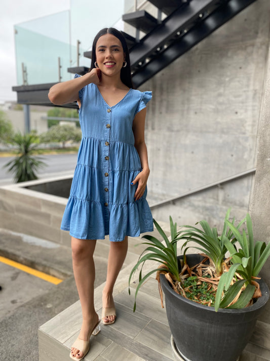 VESTIDO MEZCLILLA OLANES