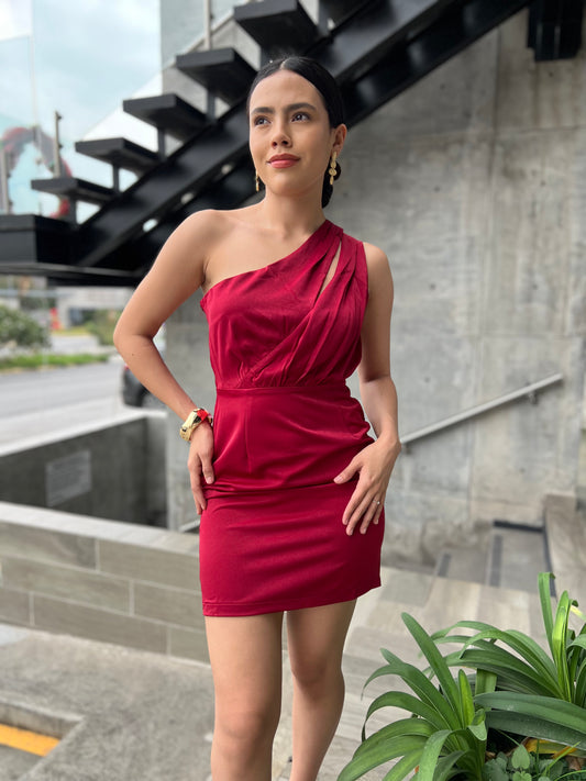 VESTIDO VINO