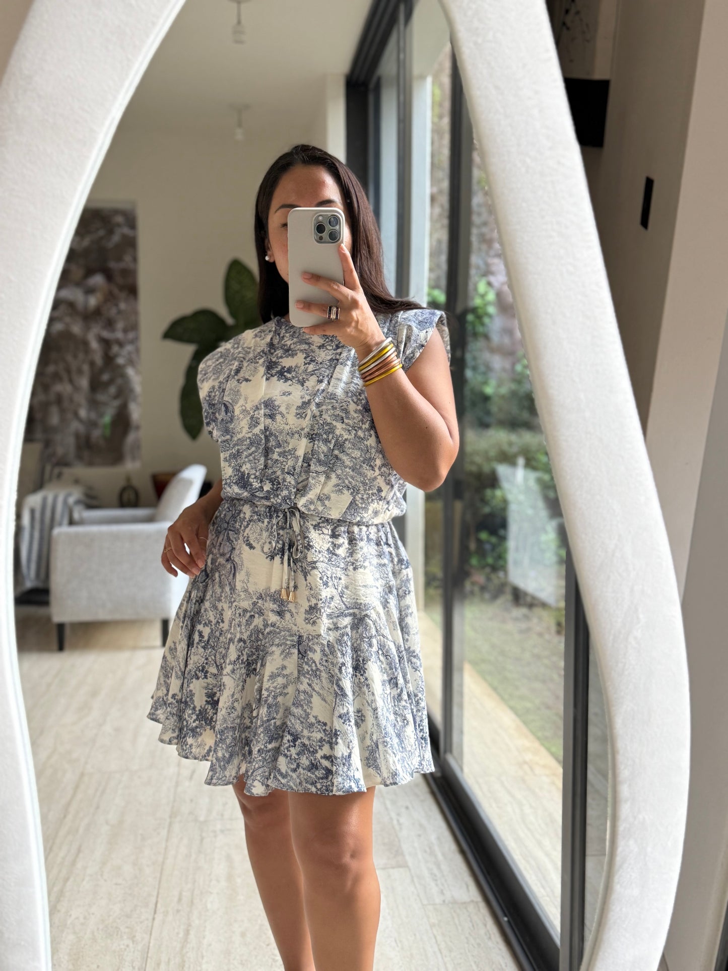 VESTIDO ÁRBOLES AZUL