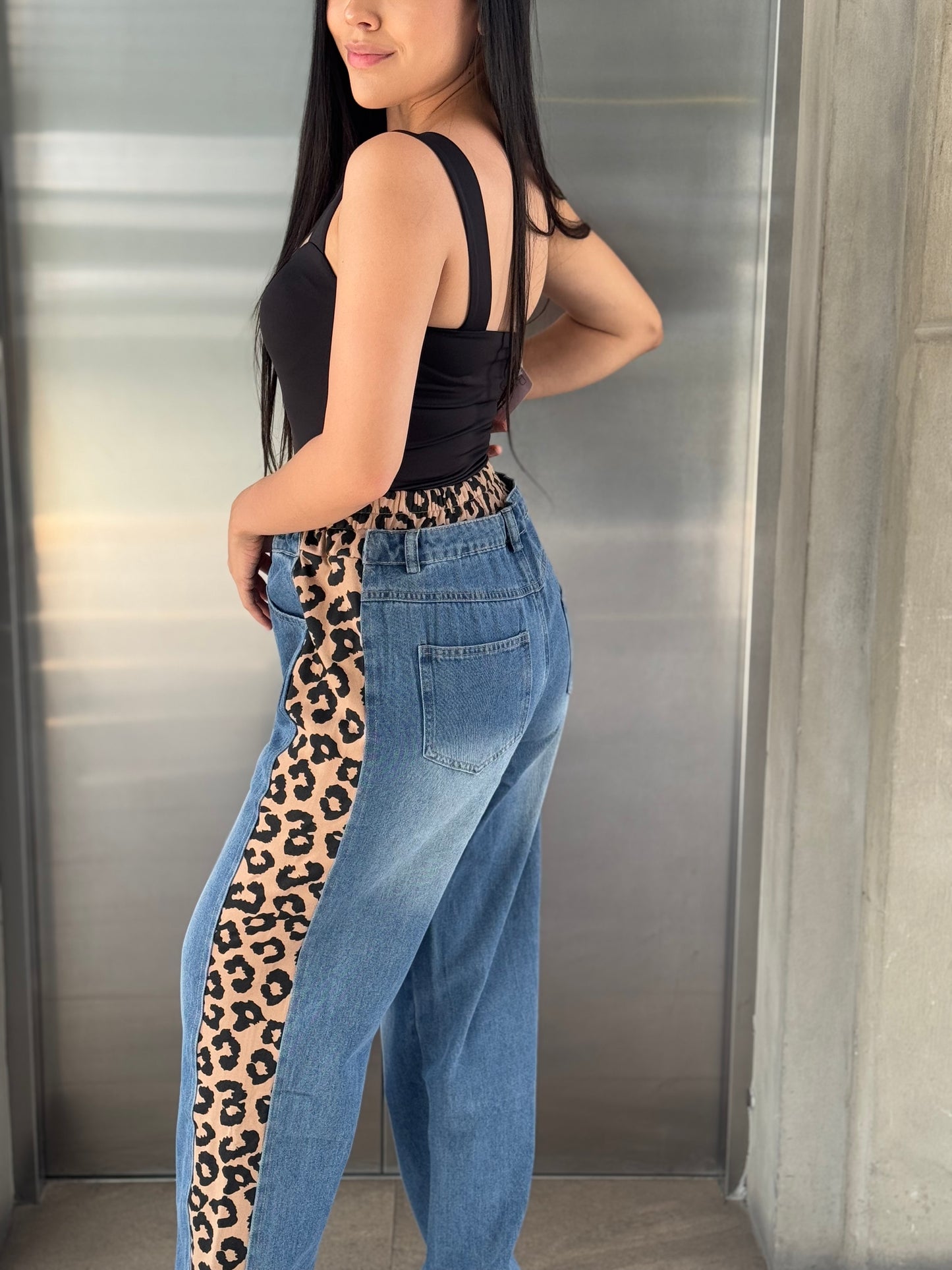 JEANS FRANJA ANIMAL PRINT