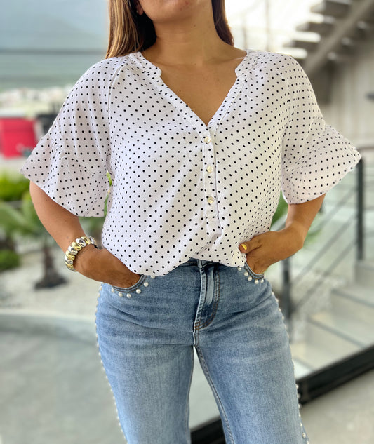 BLUSA BOLITAS