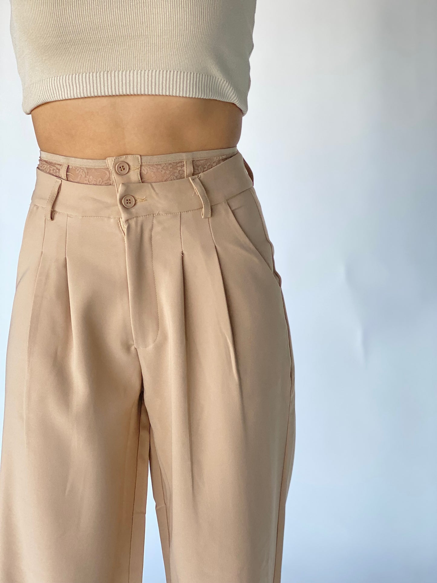 PANTALON PRETINA CON ENCAJE