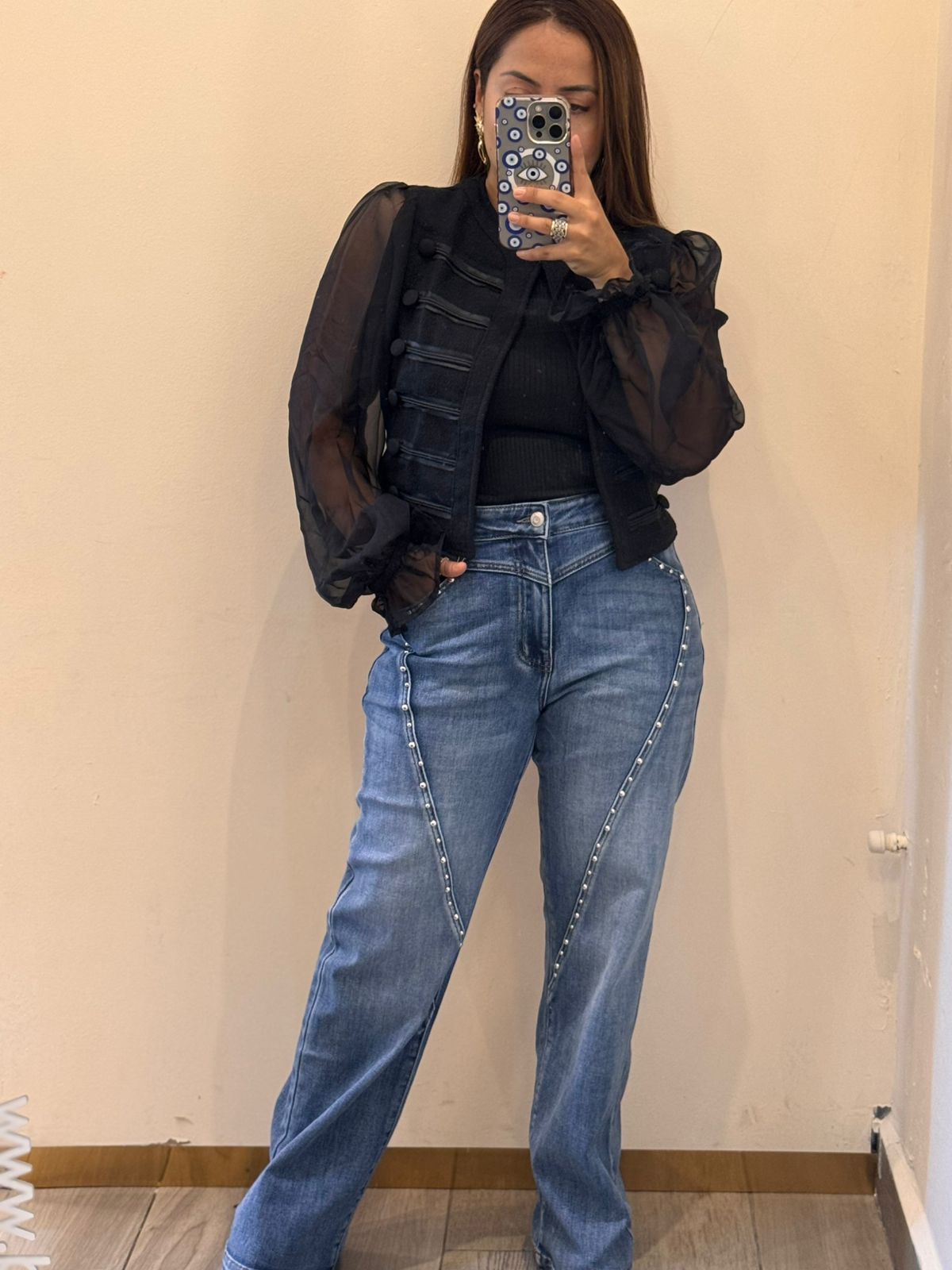 CHAMARRA MANGA TRANSPARENTE