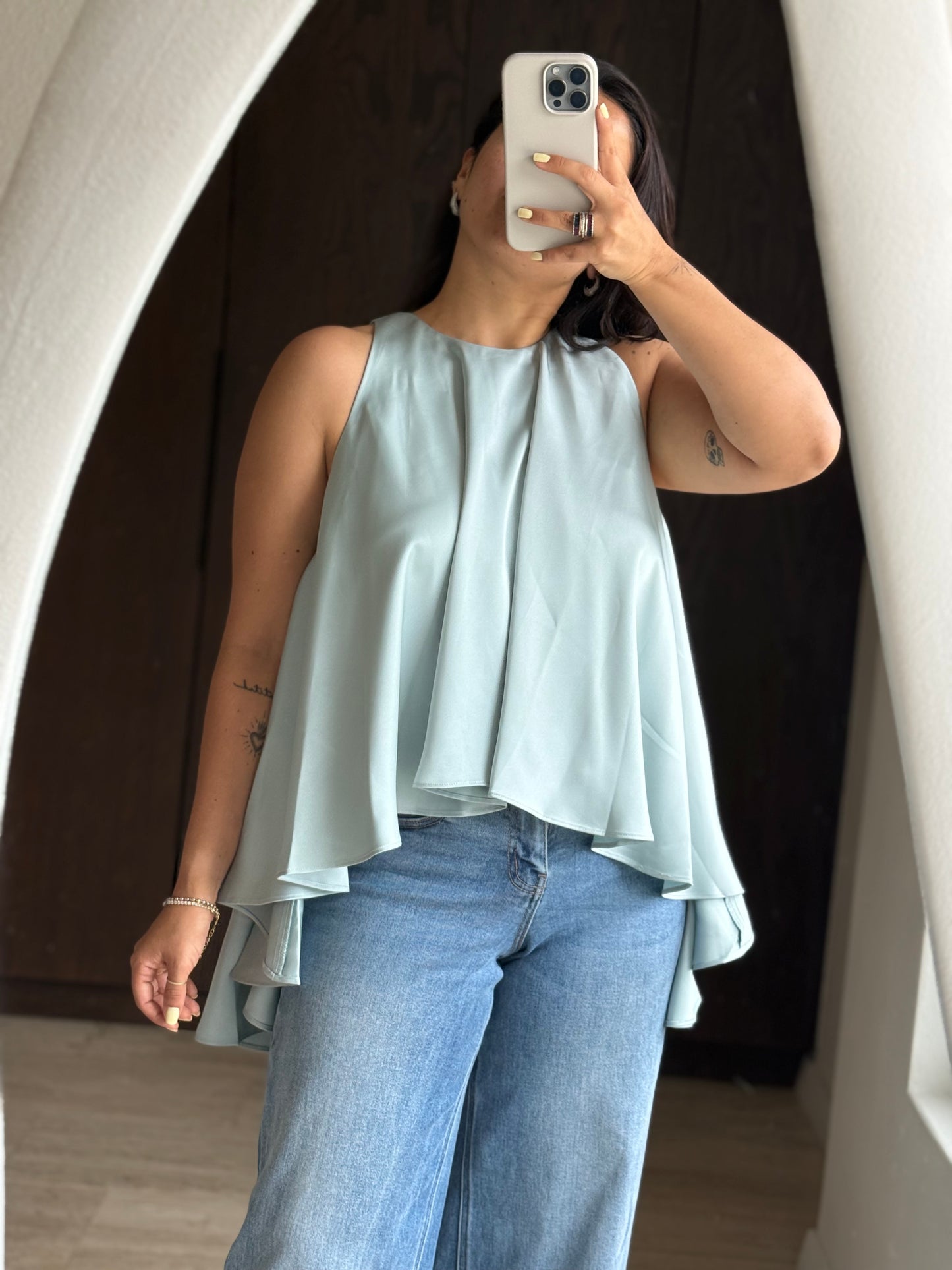 BLUSA SEDA COLA