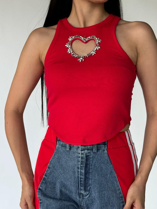 BLUSA CORAZÓN ROJO