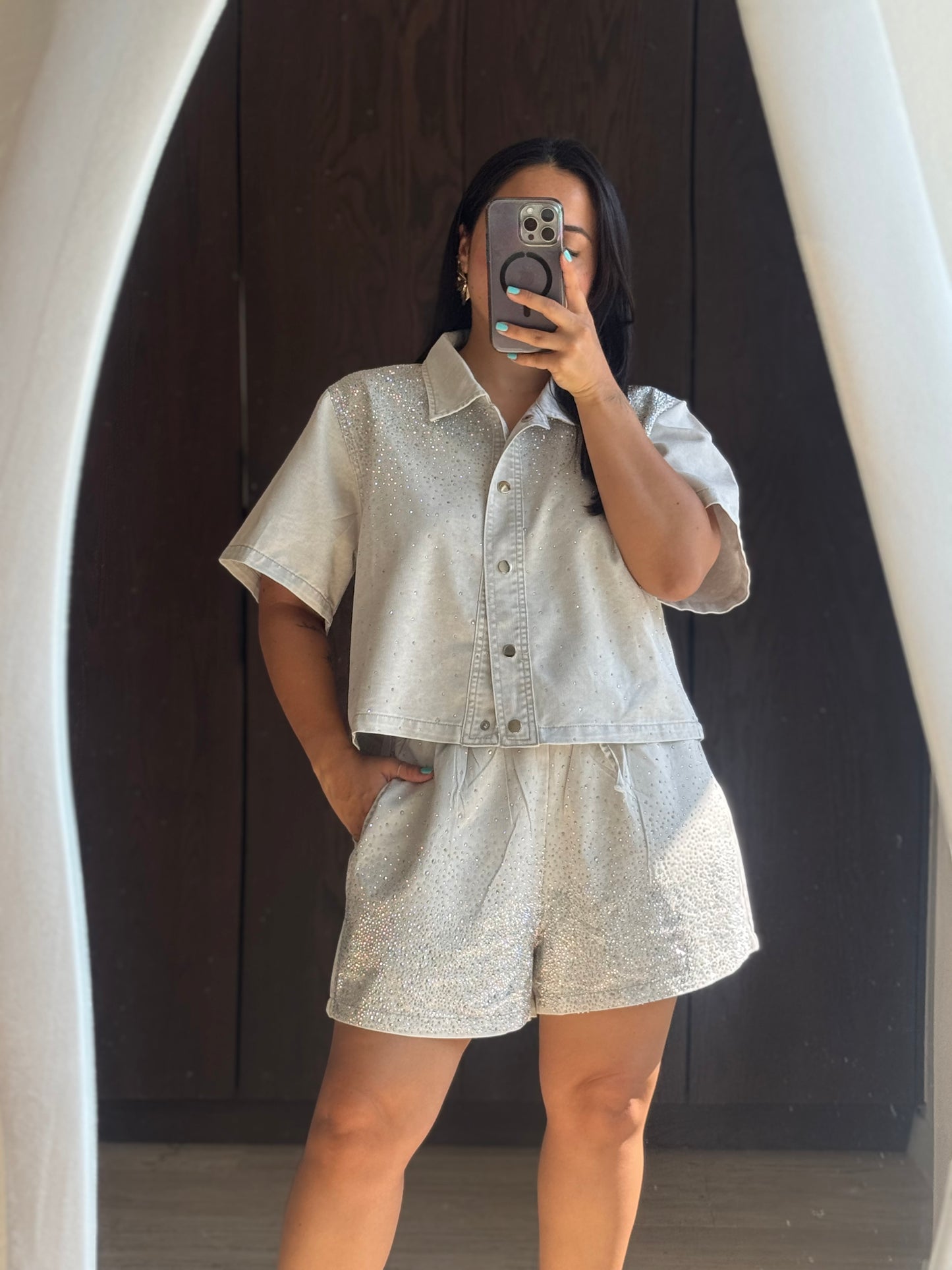 SET CAMISA/SHORT BRILLOS