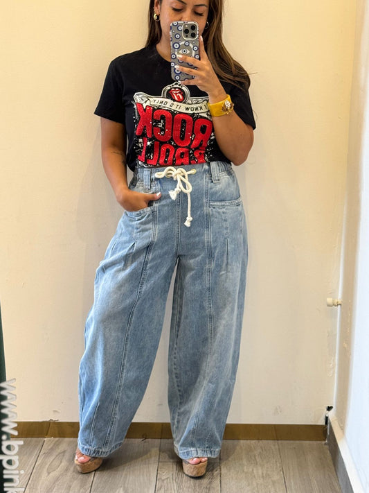 JEANS MEZCLILLA CINTO MECATE