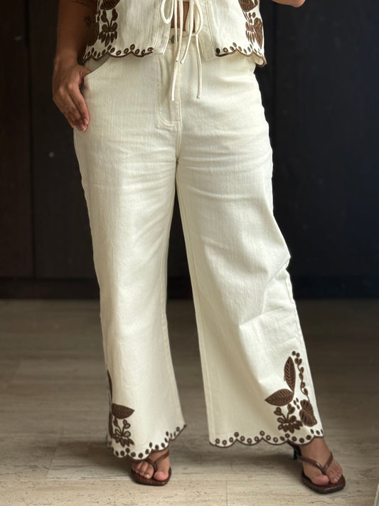 JEANS HOJAS CAFÉ
