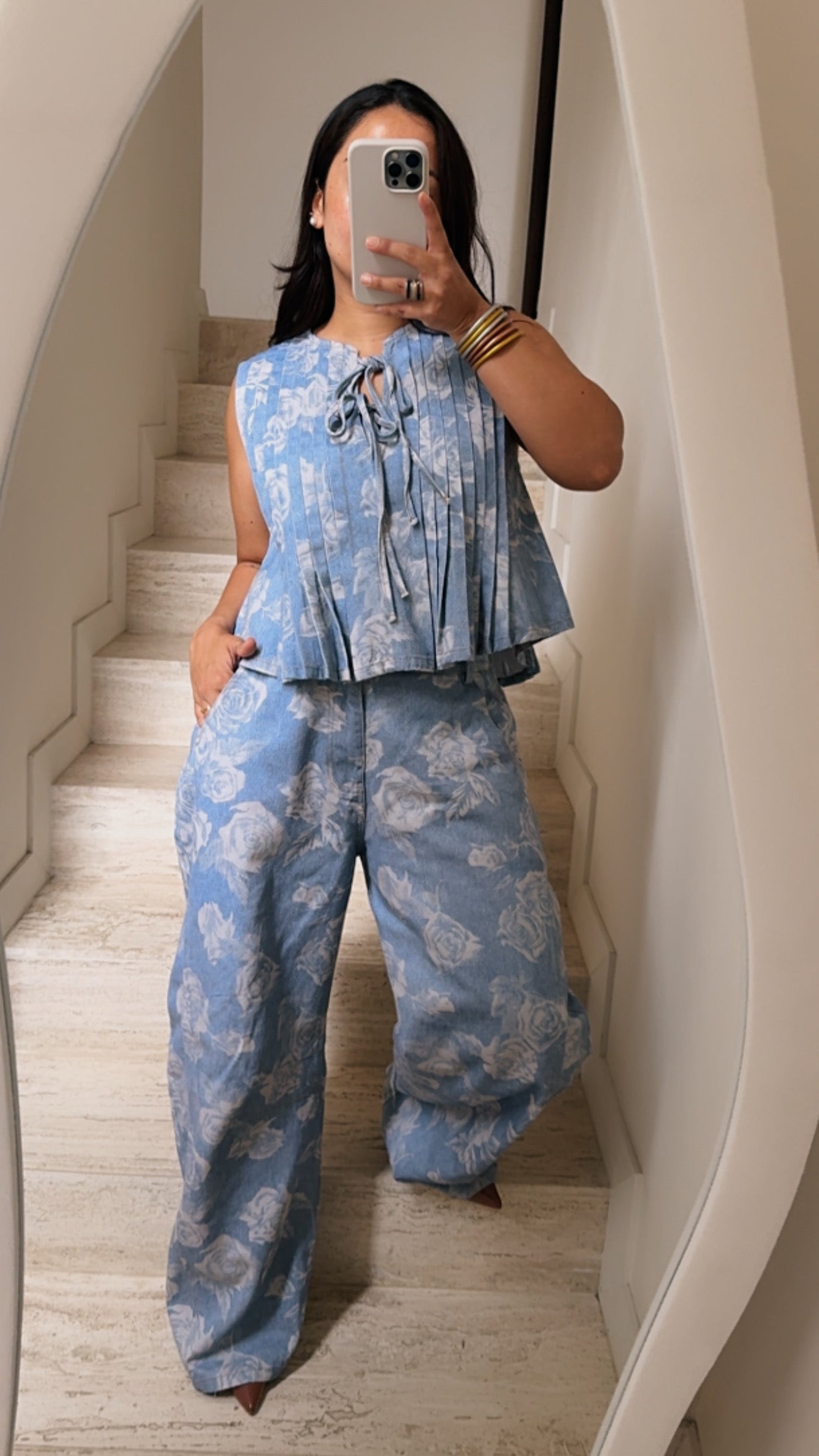 JEANS BARREL FLORES