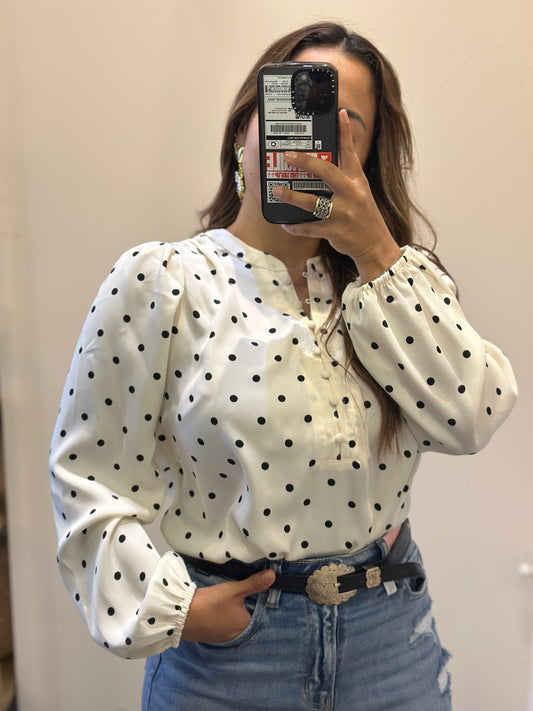 BLUSA DE LUNARES