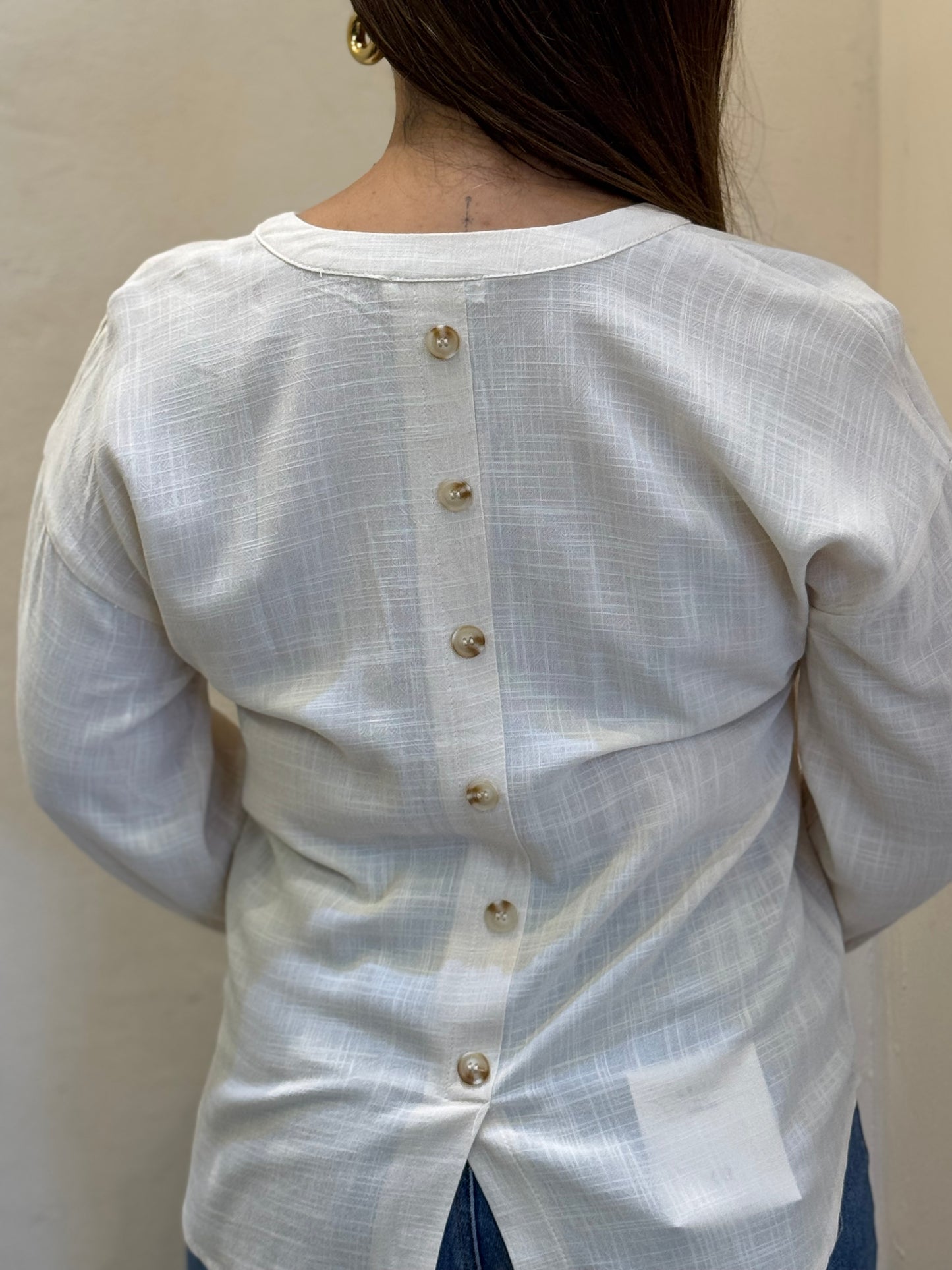 CAMISA LINO CUELLO V