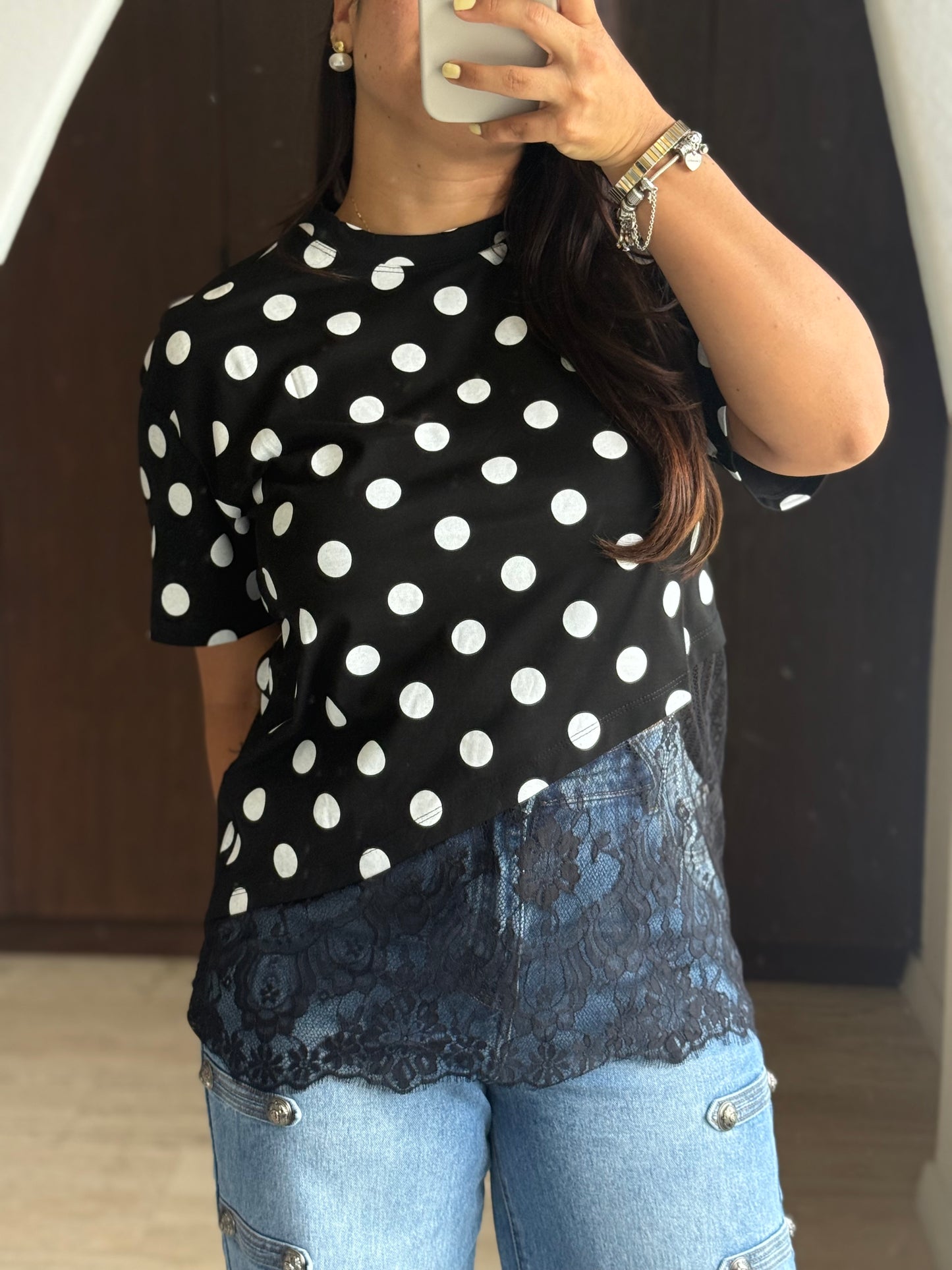 PLAYERA LUNARES ASIMETRICO