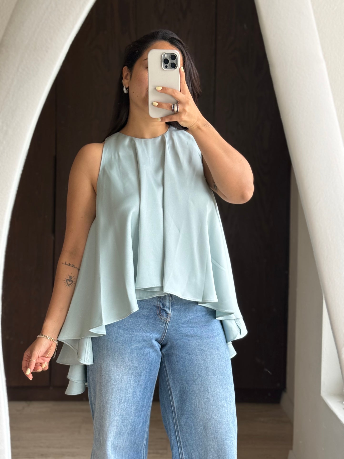 BLUSA SEDA COLA