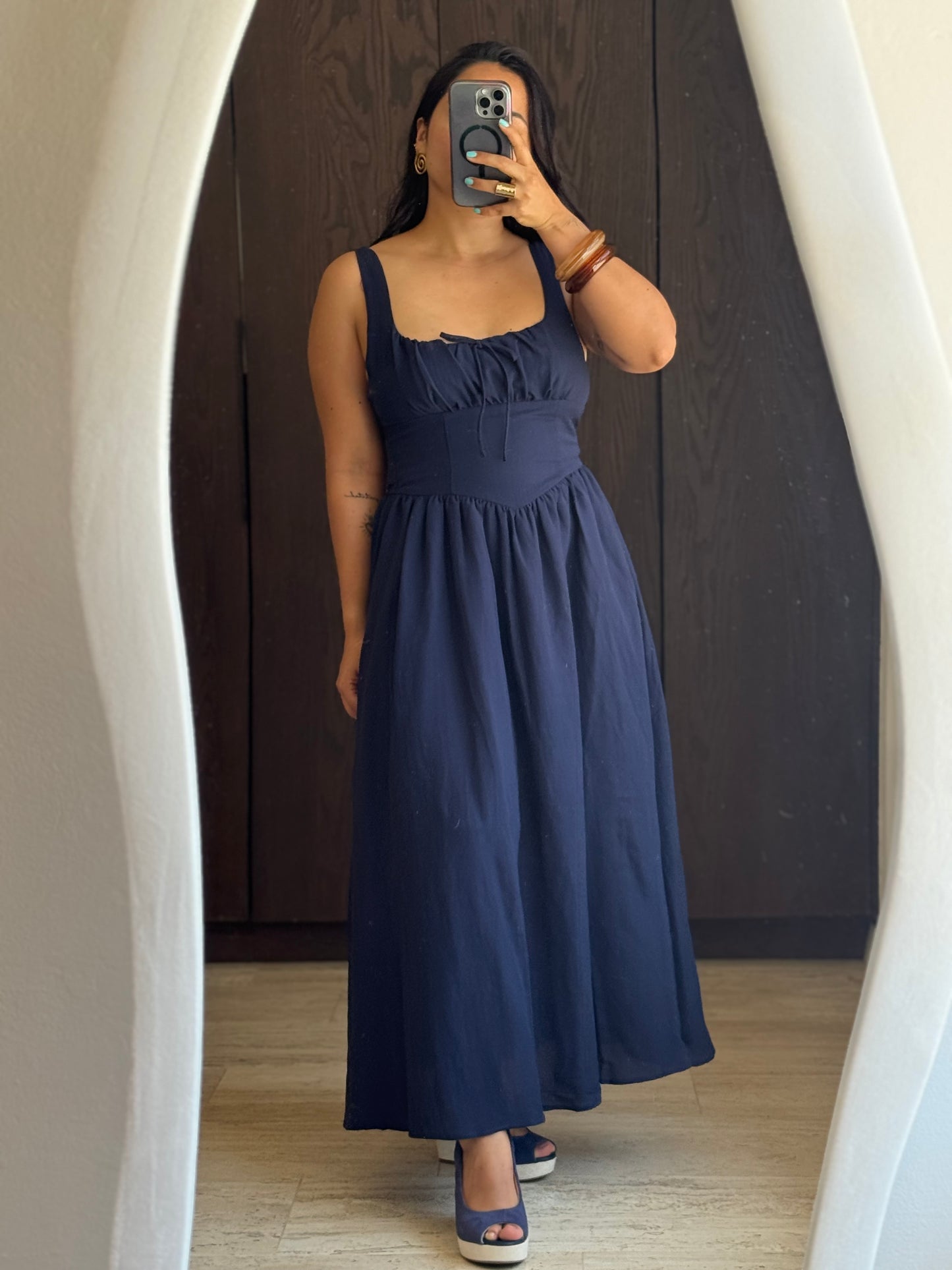 VESTIDO LARGO MIDI