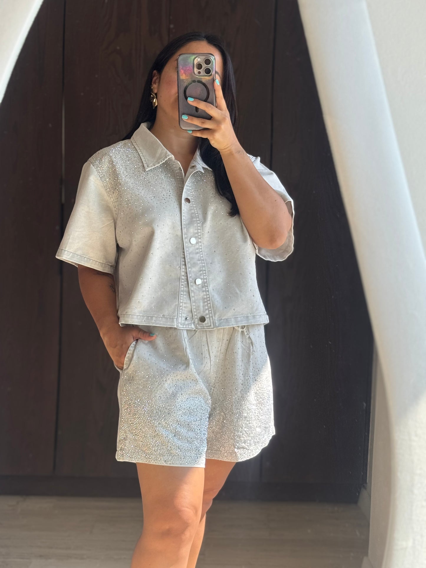 SET CAMISA/SHORT BRILLOS