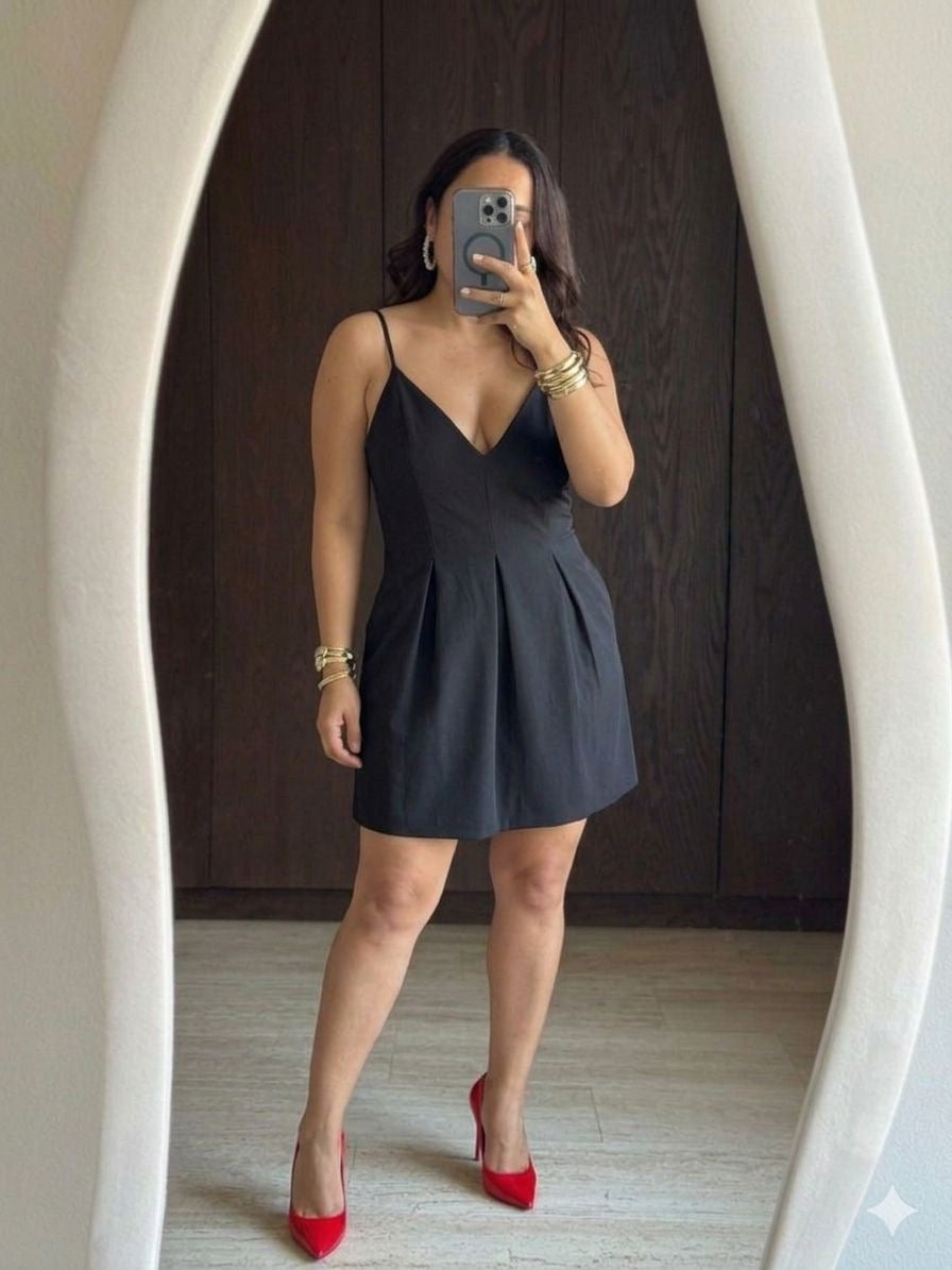 VESTIDO TIRANTES BOMBACHO