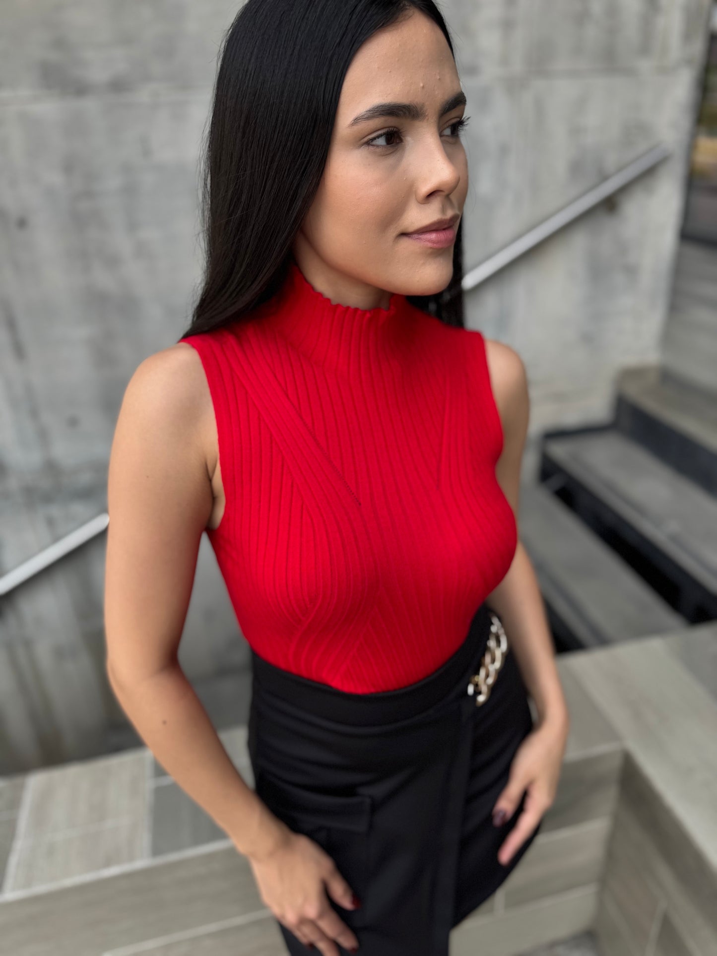 BLUSA BÁSICA CUELLO HALTER